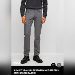 🔥NEW🔥w/ Tags - Hugo Boss Slim Fit Performance Stretch Denim-(Size 36/32)